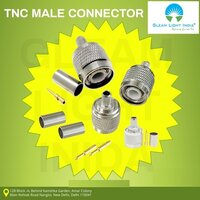 Tnc Male Connector - Metal, Silver Color, Twist-on Threaded Connector | Rf Signal Transmission, Durable Design, Higher Frequency Performance