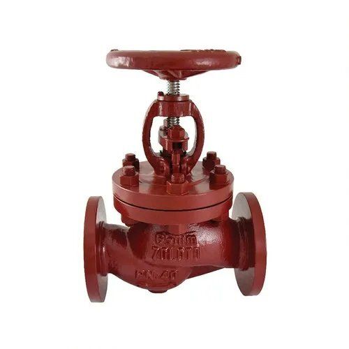 Zoloto Make Cast Iron Globe Steam Stop Valve Straight Pattern (Flanged) Art No- 1065