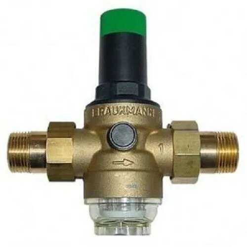 Industrial Pressure Reducing Valves (Honeywell Make) - Brass Construction Â½ Inch Port Size Diaphragm Control Type Adjustable 1-10 Bar Pressure Settings Non-Corrosive Steel Pins Compact Design