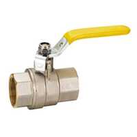 Premium Quality Brass Gas Ball Valve - Brass, 1/2 Inch & 3/4 Inch Sizes | High-pressure Rated, Manual Control, Ptfe Sealing, Threaded Connection