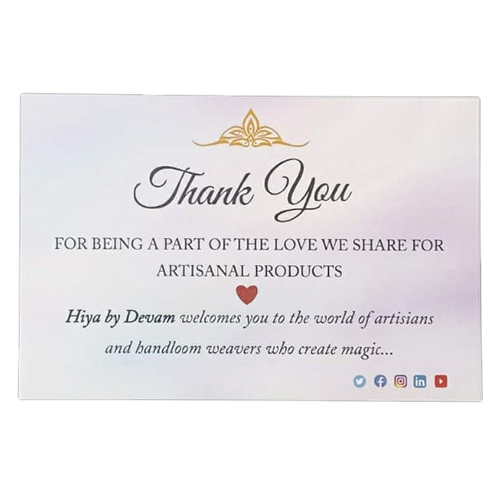 6X4 Inch Thank You Card