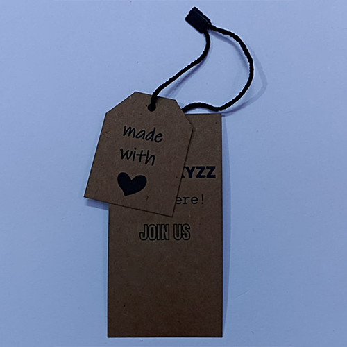 Pairs Paper Hang Tag