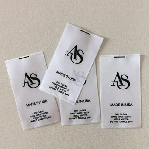 Satin Printed Garment Label - Color: Customised