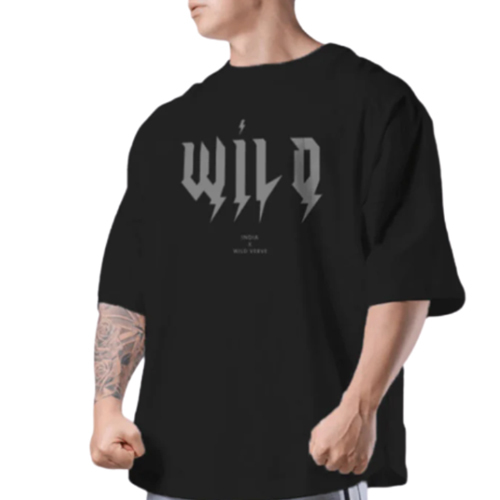 Black Mens Over Sized T-Shirt