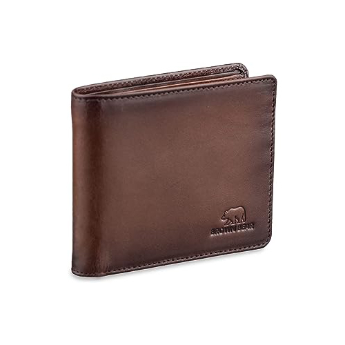 Mens Bi Fold Leather Wallet