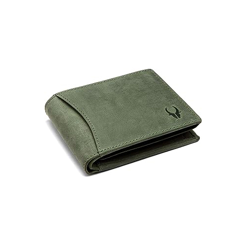 Mens Green Leather Wallet