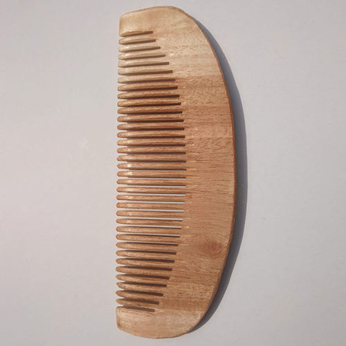 Brown Wooden Hair Comb
