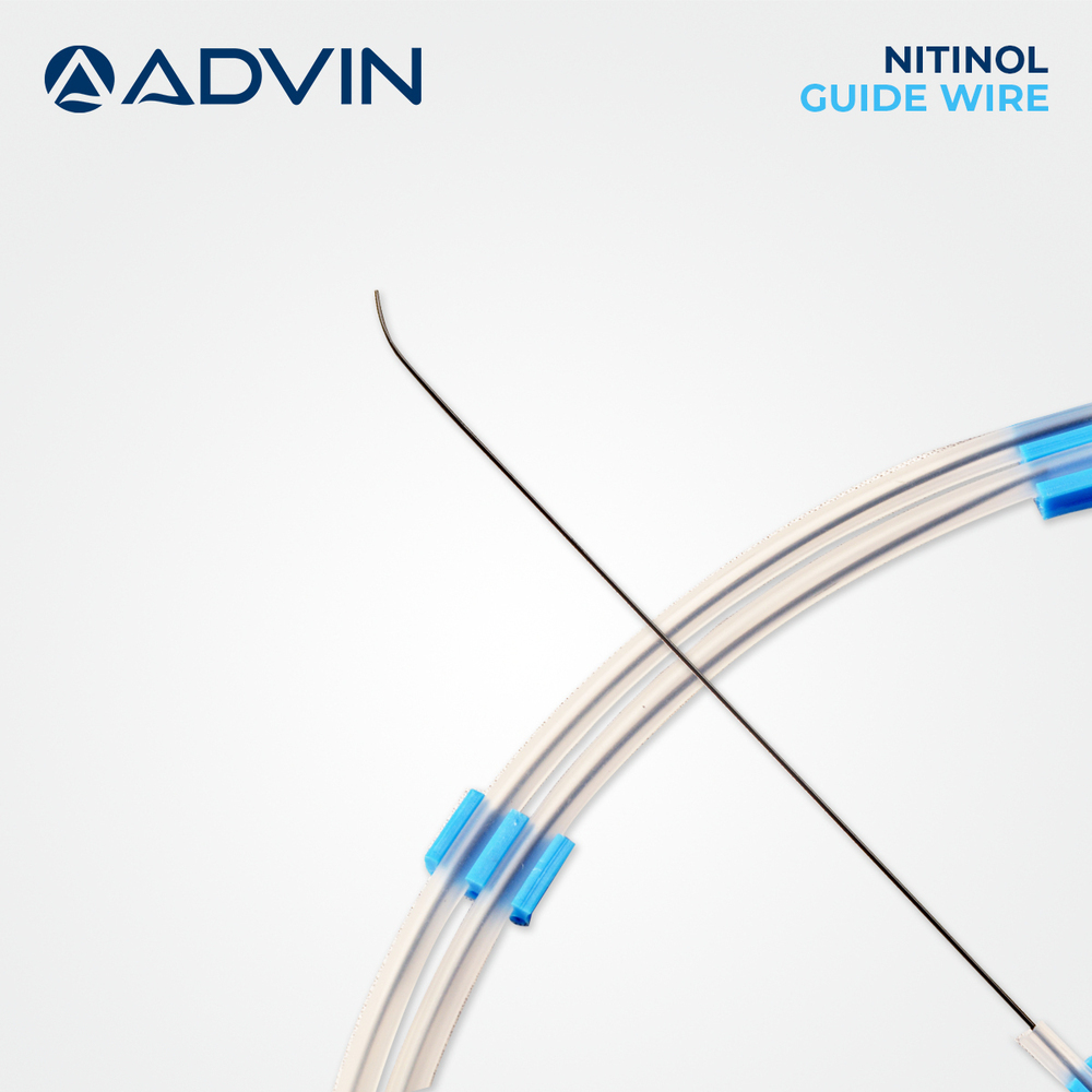 Gastrology Nitinol Guide Wire - Nitinol Core, Hydrophilic Coating, Various Sizes & Tip Designs | Rotational Force Transmission, Shape Memory Retention