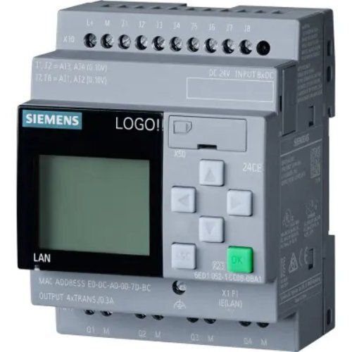 SIEMENS LOGO 6ED10521CC080BA1 24CE 8DI 4AI 4DO 400 Blocks