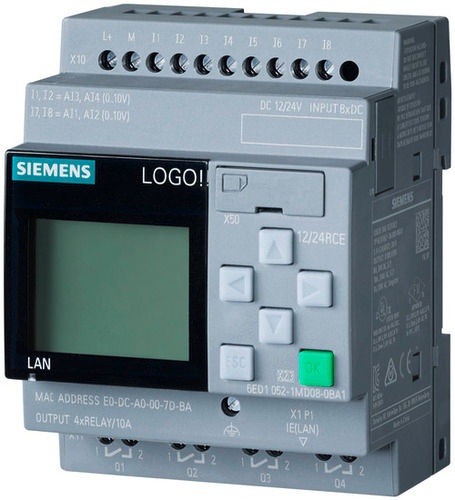 SIEMENS LOGO  6ED10521MD080BA1 LOGO 12 24RCE  8DI 4AI 4DO 400 Blocks