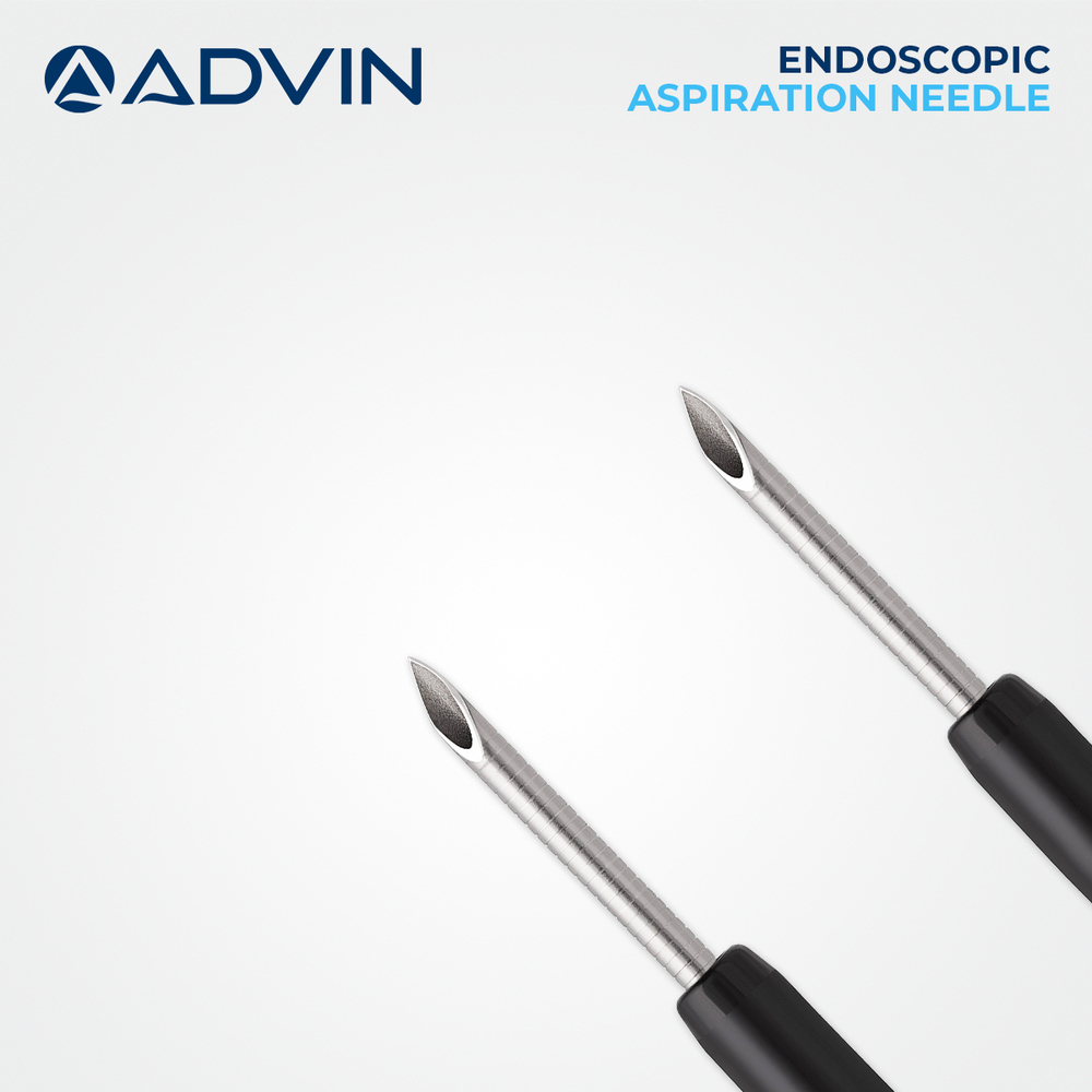 Endoscopic Aspiration Needle - Sterile Single Use | Sharp Bevelled Tip Echogenic for Enhanced Ultrasound Visibility Manual Operation