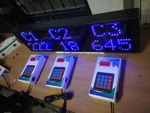 3 digit 3 counter display blue-red