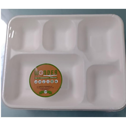 MEAL TRAY 5CP 50PCS IN SHRINK