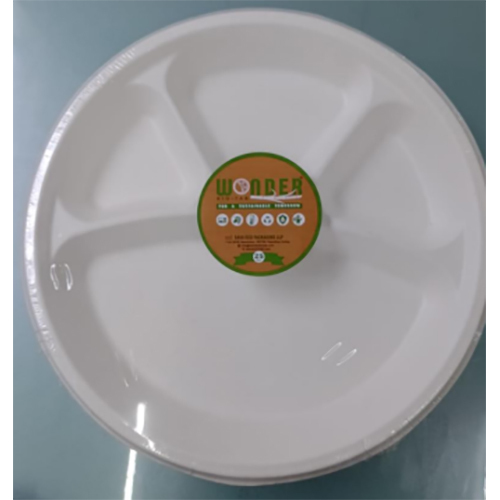 12 4CP ROUND PLASTIC PLATE 25PCS IN SHRINK