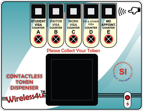 Contactless Token Dispenser Application: Segment Display