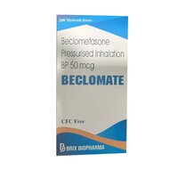 Beclomate Inhaler - 50mcg Dosage, Beclometasone Dipropionate For Asthma Management, Quality Assurance Provided