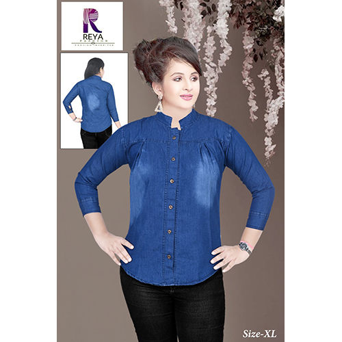 Ladies Denim Casual Shirt