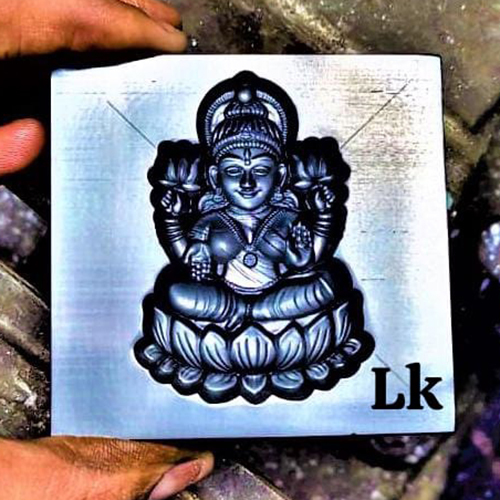 Jewellery Square Laxmi Die Engraving - Steel Material, Customized Size | Extrusion Mould Usage, Industrial Warranty Provided
