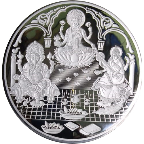 Trimurti Silver Coin Die Engraving - Steel Extrusion Mould, Customized Size for Industrial Use, Warranty Included
