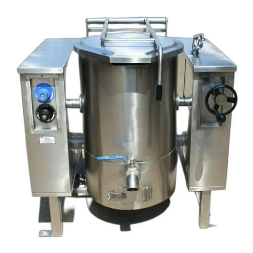 Silver Electric Tilting Boiling Pan