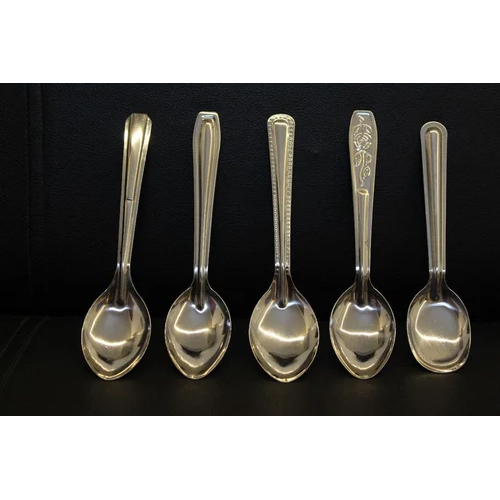 Smile Spoon - Stainless Steel Silver Color Polished Finish | Industrial Use Spoons