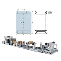 Paper Bag Making Machine - 25kg/50kg Adjustable Length, White/silver Color | Automatic, Servo Motor Drive, 120-200 Bags/min Production Speed