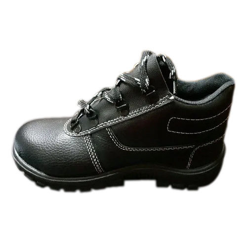 Black High Ankle Safety Shoe