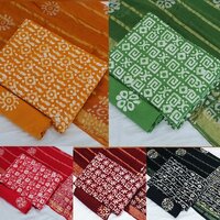 Pure Cotton Batik Dress Materials - Top: 2.5 M, Bottom: 2-2.2 M, Dupatta: 2.25 M | Features: Batik Design, Elegant Style, Versatile Wear, Salwar Suit