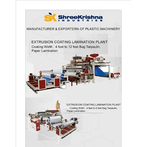 Extrusion Lamination Plant - Electric Powered, Automatic Operation | Industrial Application, Warranty Included