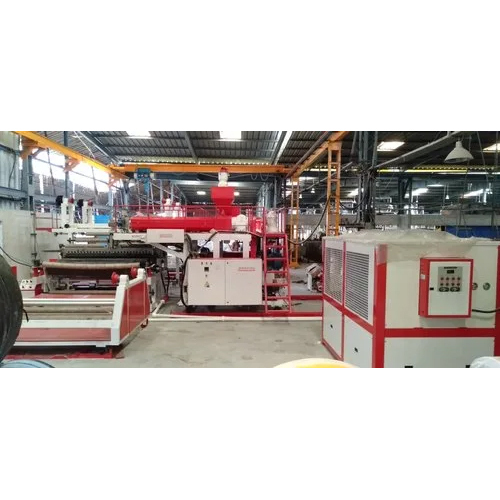 Red And White Extrusion Coating Lamination Machine