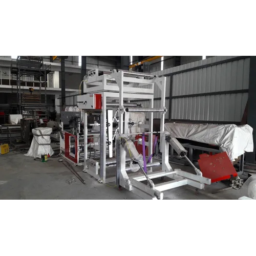 White Automatic Gusseting Cutting Machine For Pp-Hdpe Woven Sack Bag