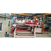 Paper Lamination Plant - Electric Powered , Red And White Design With Warranty For Industrial Applications
