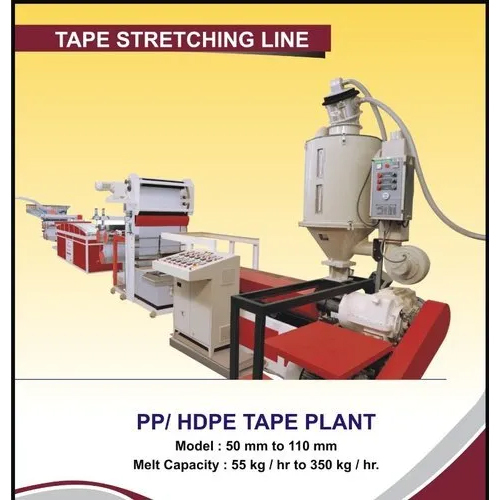 Tape Stretching Machine - Electric Drive, RED AND WHITE Color | Automatic Operation, Warranty Included