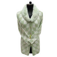 Different Available Ladies Woolen Long Coat With Fur Collar