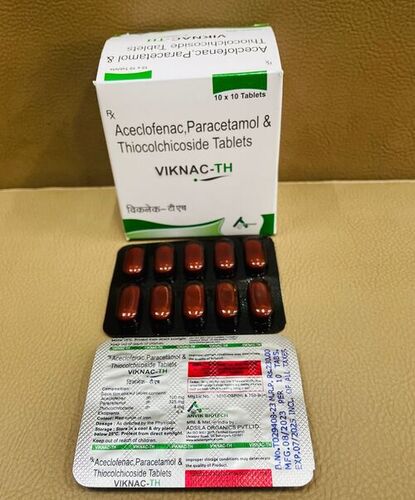 Aceclofenac paracetamol thiocolchicoside Tablets