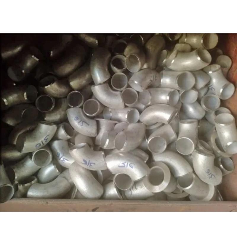 Stainless Steel Elbow 316 - Stainless Steel, Silver Color | Ideal for Pipes and Fittings, Durable and Corrosion Resistant