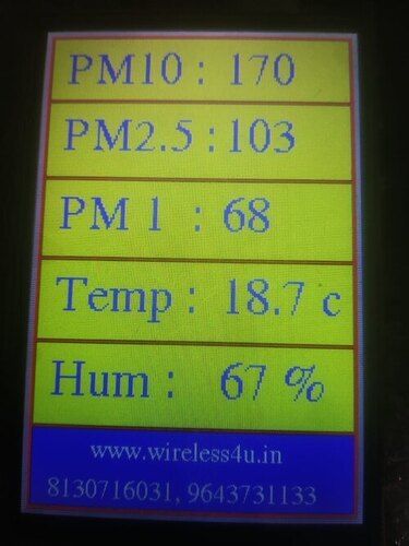 HAND HELD AIR QUALITY DISPLAY