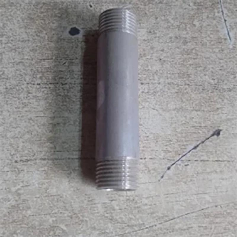 Stainless Steel Pipe Nipple - Durable Stainless Steel Silver Color | Ideal for Construction Applications
