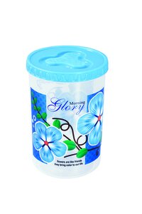 Household Container Euro 2000 Ml Printed Set Of 3pcs - Plastic Pp Material, 2000 Ml Size, Multi Cavity Quantity, Available In All Colors