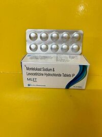 Montelukast 10mg levocetrizine sodium dihydrochloride 5mg tablets