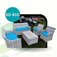 Garden Sofa Set - Plastic Material, Modern Design, Painted Finish | Durable, Eco-friendly, Warranty-backed, No Assembly Required
