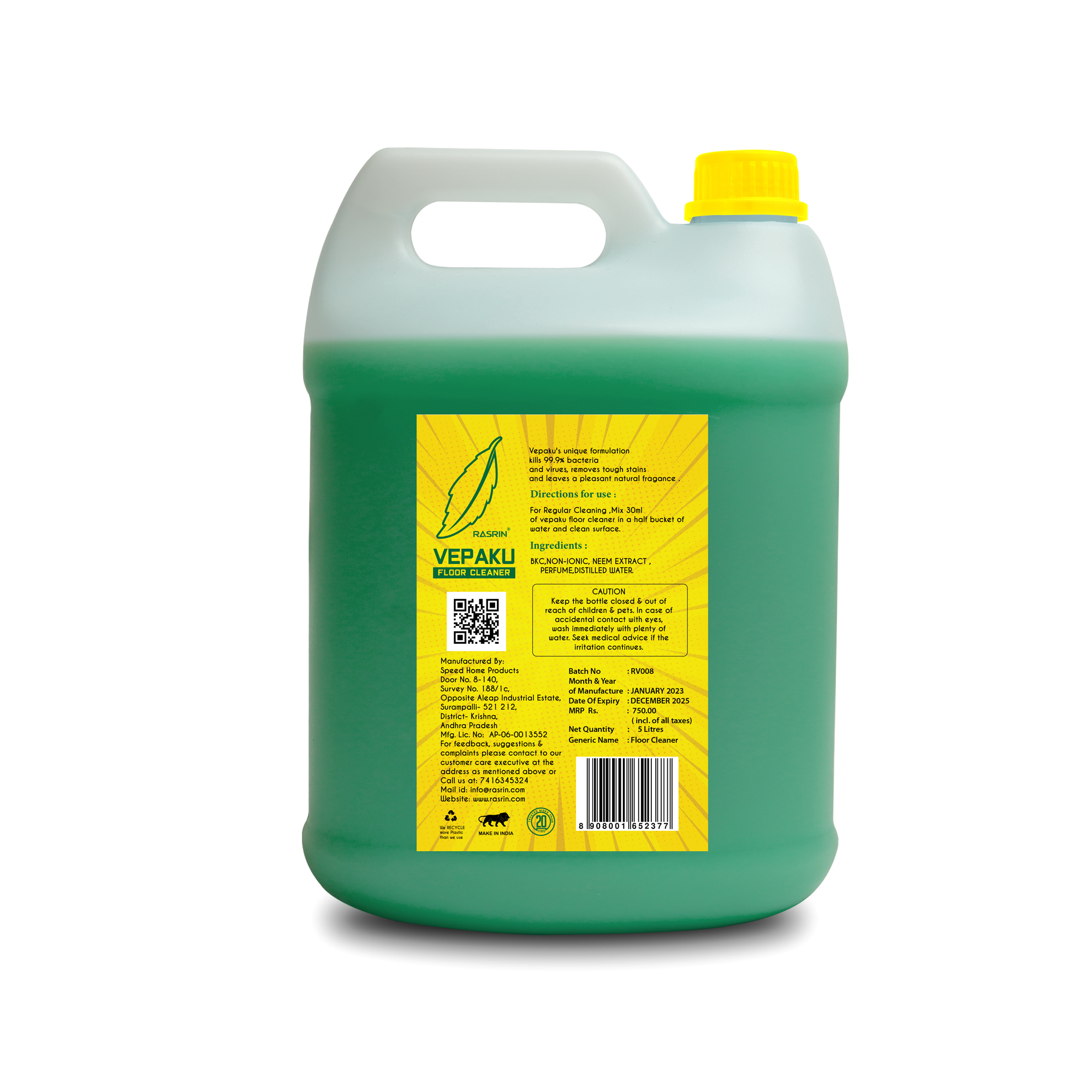 VEPAKU FLOOR CLEANER 5LT