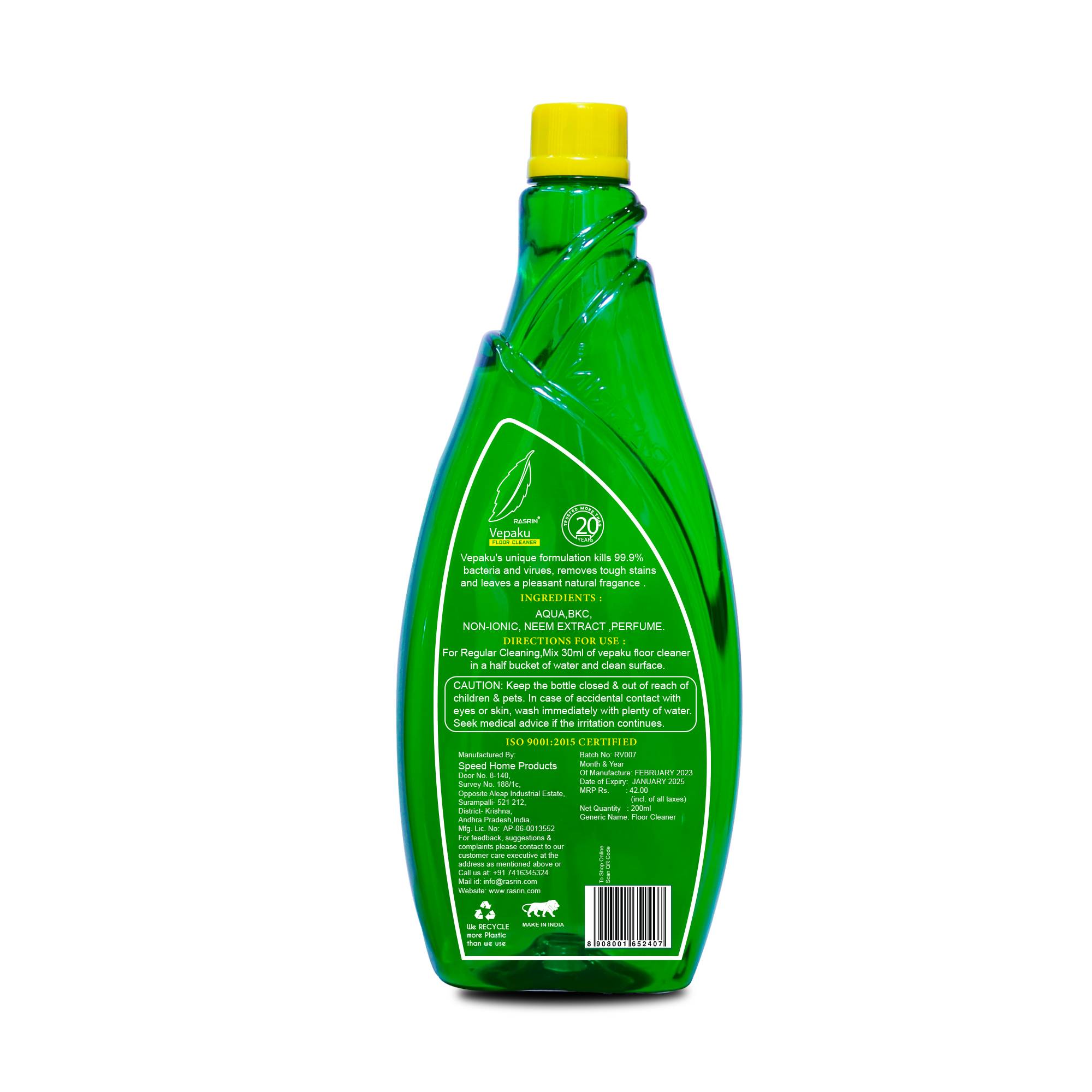VEPAKU FLOOR CLEANER 1LT