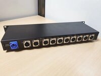 Dmx Splitter - Dmx-512 Splitter With 1 Dmx Input & 6 Dmx Output, 5/3 Pin Xlr Connectors, Opto Isolated With Power & Dmx Active Leds