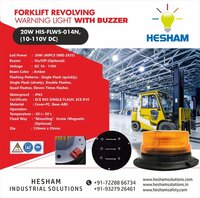 Forklift Led Power Revolving Warning Light With Buzzer - Dimension (l*w*h): 130 X 95 Millimeter (mm)