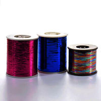 M Type 100% Metallic Yarn Bling Metallic Yarn Colorful Metallic Thread