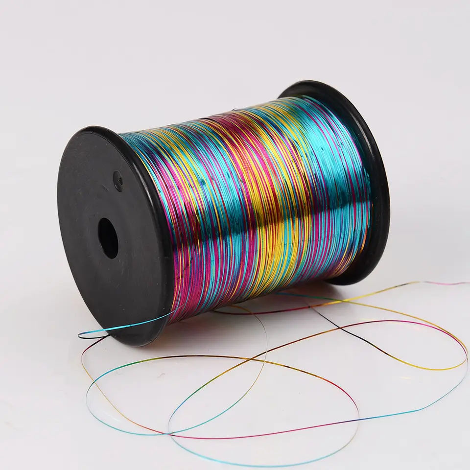 M Type 100% Metallic Yarn Bling Metallic Yarn Colorful Metallic Thread