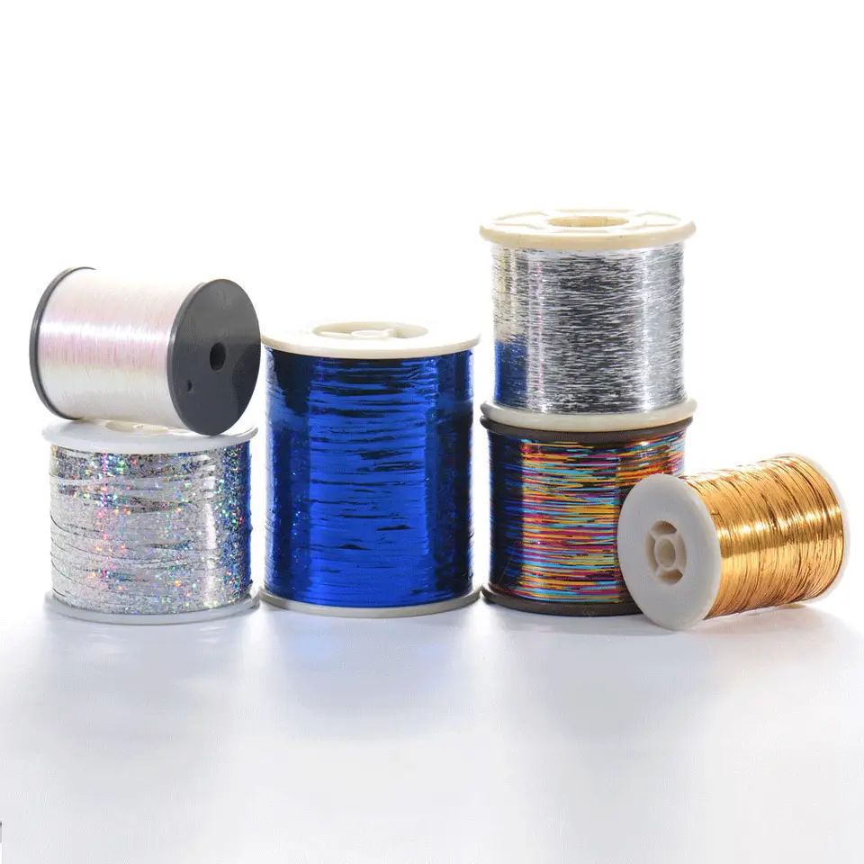 M Type 100% Metallic Yarn Bling Metallic Yarn Colorful Metallic Thread