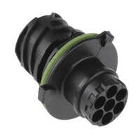 7wm Circular Amp Connector - High-functionality, 1.5 Mm Size, Black-green Color, 220 Volt Supply, Industrial Use For Audio & Video Applications