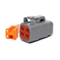 Dtm06-6s Dtm Connector - Durable Grey-red-orange, 1.5 Mm Size | High-functionality For Automotive, Telecommunications, And Medical Applications